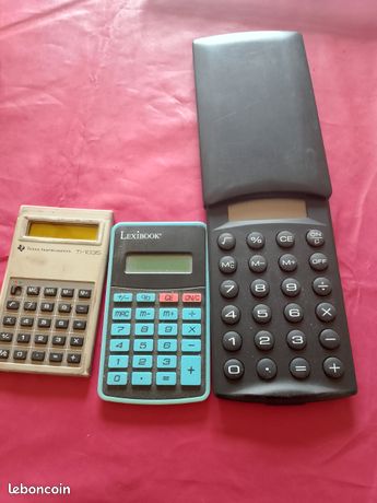 Je vends un lot de calculatrice