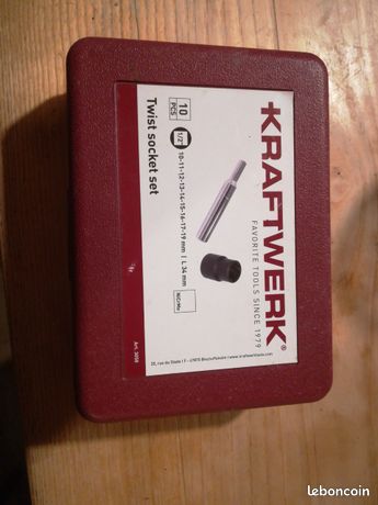 Jeu 10 douilles d'extracteur 10/19mm Kraftwerk Tools