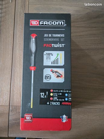 Jeu de 12 tournevis protwist facom
