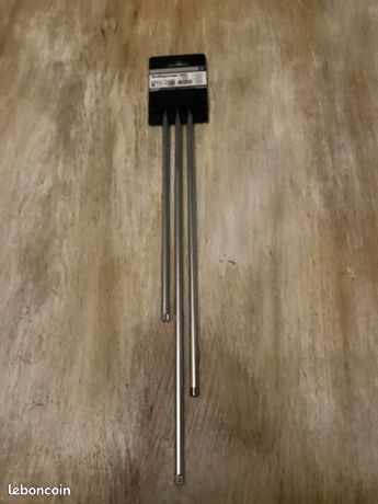 Jeu de 3 rallonges pour douilles 1/4