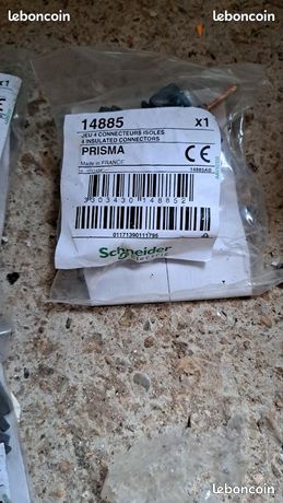 Jeu de 4 connecteurs isolés Schneider 14885