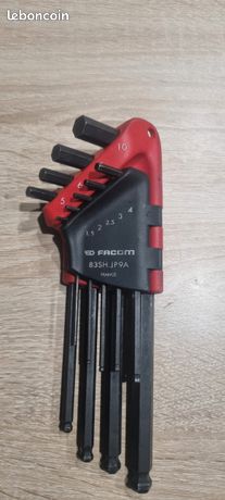 Jeu de 9 clés allen facom