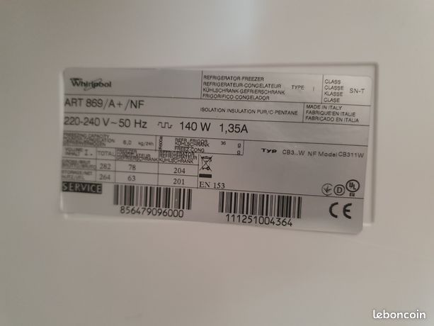 Jeu de clayettes et tiroirs de réfrigérateur