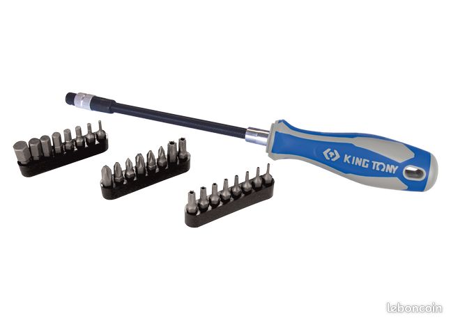 Jeu de tournevis flexible porte-embouts - 25 pièces - - KINGTONY 1025CQ