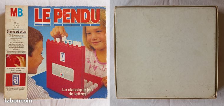 Jeu Le pendu MB France vintage 1988