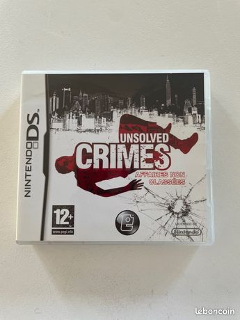 Jeu Nintendo DS Unsolved Crimes affaires non classées
