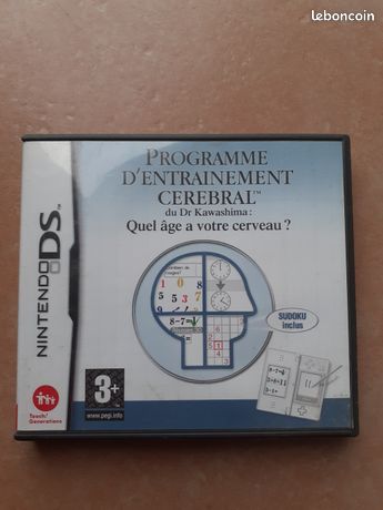 Jeu Programme d'entrainement CEREBRAL sur Nintendo DS