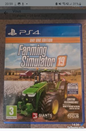 Jeu ps4 farming simulator 19