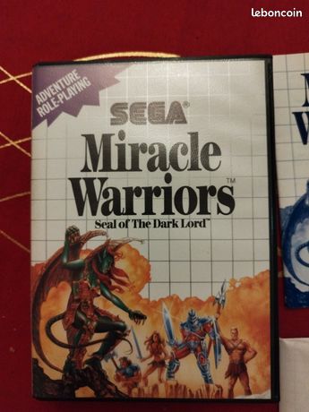Jeu sega master système Miracle Warriors