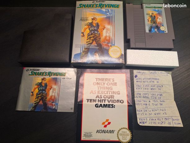 Jeu Snake's Revenge Nintendo Nes