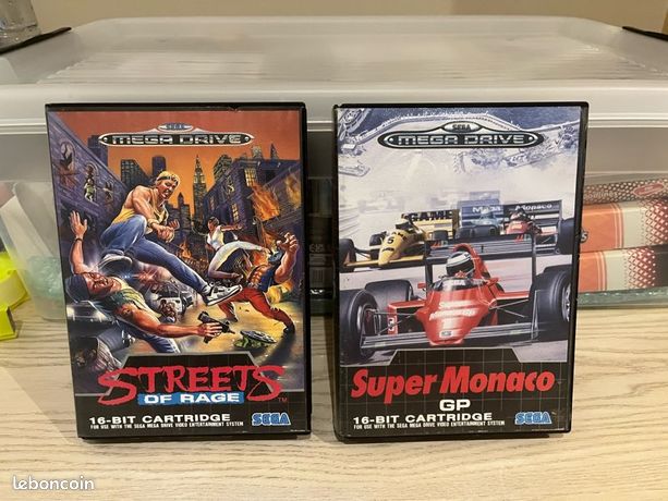 Jeu super monaco gp + boite street of rage
