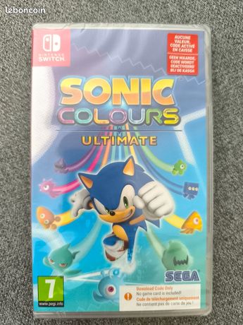 Jeu SWITCH - SONIC COLOURS ULTIMATE - DÉMATÉRIALISÉ NEUF SOUS BLISTER