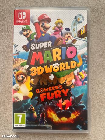 Jeu Switch SUPER MARIO 3D WORLD + BOWSERS FURY comme neuf