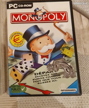 Jeu vidéo Monopoly PC ordinateur windows en CD-ROM