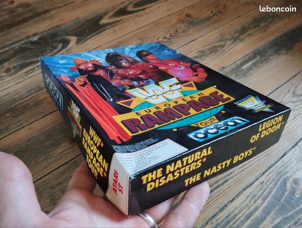 Jeu vidéo WWF european rampage catch Big box Atari st