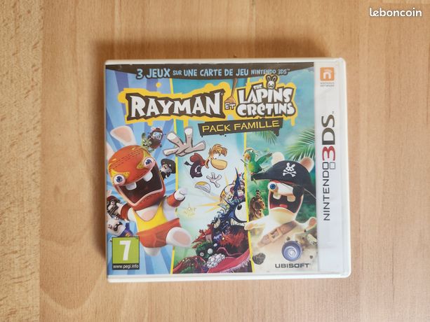Jeu 3DS Rayman & The Lapins Crétins Pack Famille