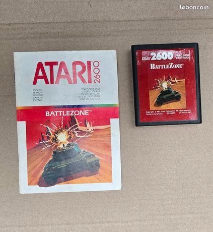 Jeu Battlezone Atari 2600 fonctionnel