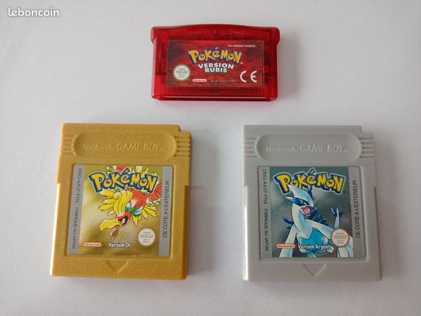 Jeu collection pokémon game boy