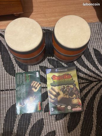 Jeu Nintendo Gamecube Donkey Konga Jungle Beat + tambours