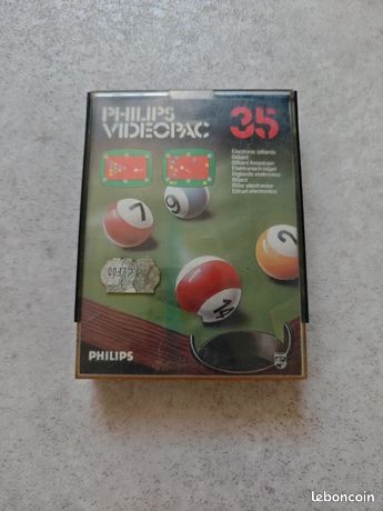 Jeu Philips Videopac 35 Billard en boite