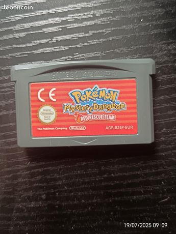 Jeu Pokémon mystère dungeon red recue team bameboy advance