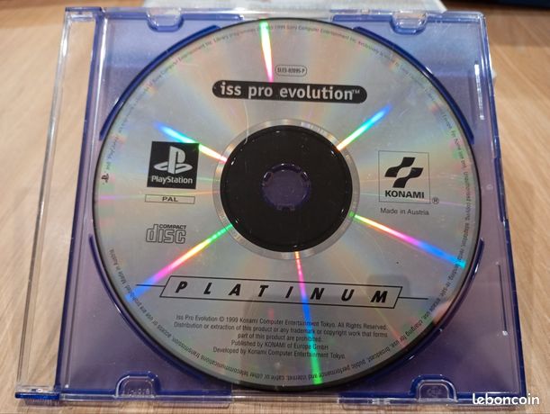 Jeu PS1 "ISS PRO EVOLUTION" 1999 PlayStation 1