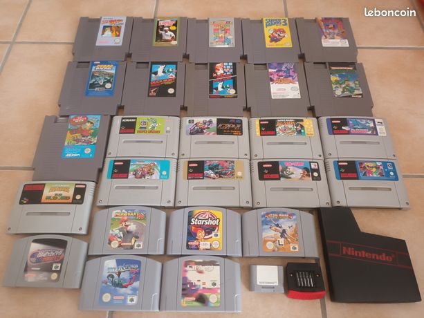Jeux console nes super nintendo 64