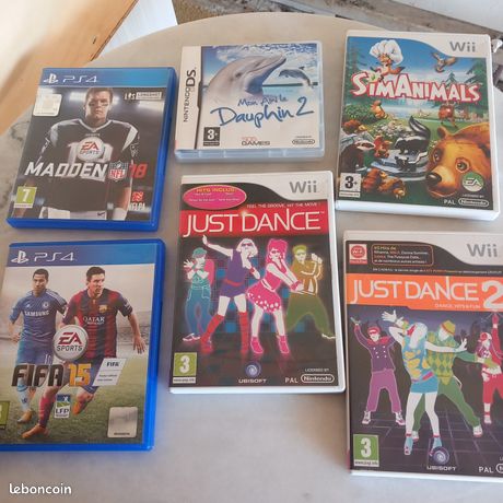 Jeux Nintendo DS Wii et PS4 bon état avec boîtes et notices