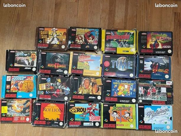 Jeux Nintendo super nintendo en boite et en loose