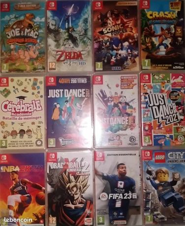 Jeux Nintendo Switch en lot ou à l'unité