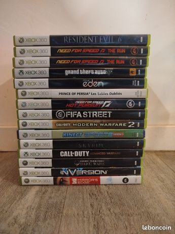 Jeux pour Xbox 360 à 5euros l'unité