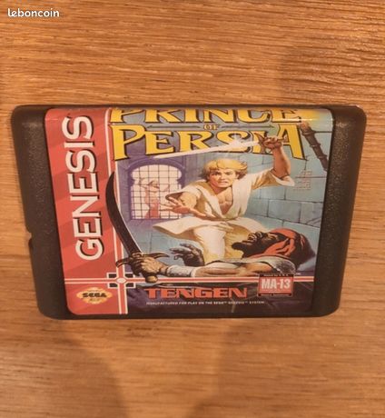 Jeux prince of persia Megadrive carte mod neuf