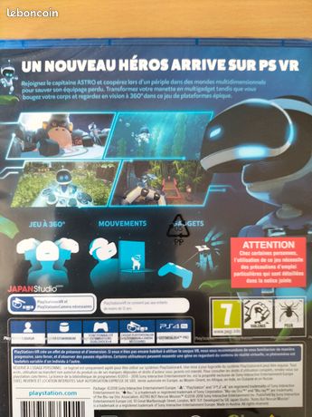 Jeux PS4 VR Astro Bot Rescue Mission