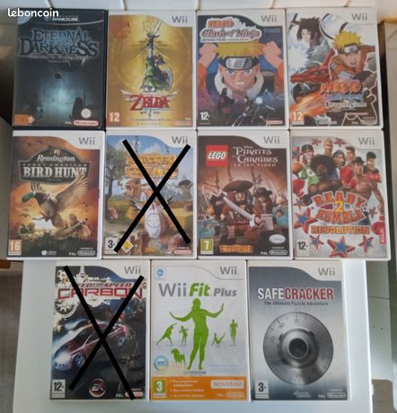 Jeux vidéos GameCube Wii et Wii U bien lire l'annonce