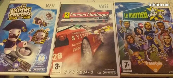 Jeux wii / lot 3 jeux