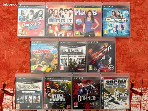 Jeux Sony PS1 PS2 PS3 PS5