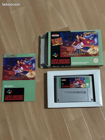 Jeux Super Nintendo en boîte