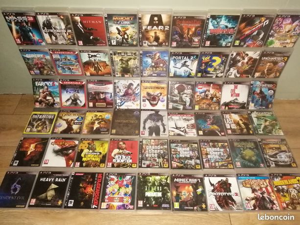 JV93 jeux PS3 PORTAL TWISTED METAL TIME CRISIS GTA God Of War The Last OF Us Saint Seiya DEVIL MAY CRY IRON MAN 2 HULK RESIDENT EVIL UNCHARTED FEAR BATMAN Ratchet & Clank TOY STORY BAYONETTA BIOSHOCK
