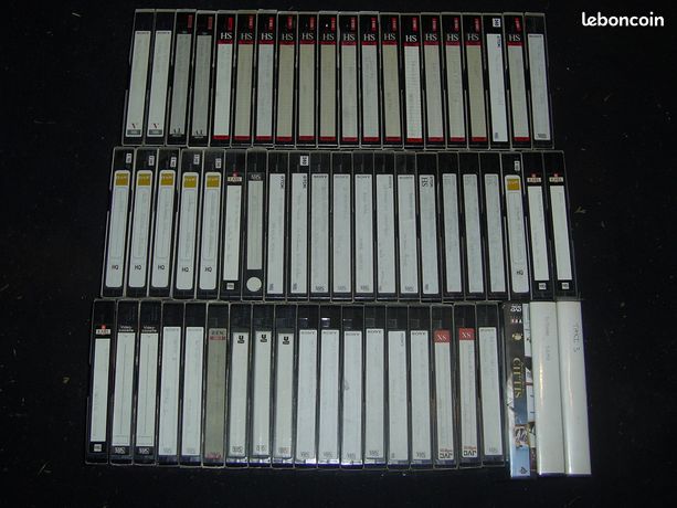 K7 VHS enregistrables 62 avec 107 films au détail possible