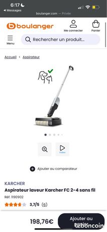 KARCHER Aspirateur laveur FC 2-4 sans fil