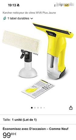 Karcher nettoyeur de vitres WV6 Plus Jaune