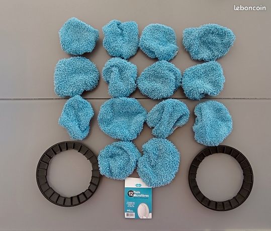 Kit 14 pads et 2 supports lave-vitres