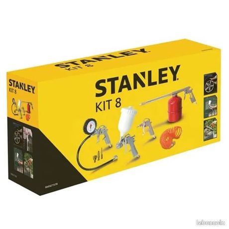 Kit 8 outils pneumatiques neuf stanley