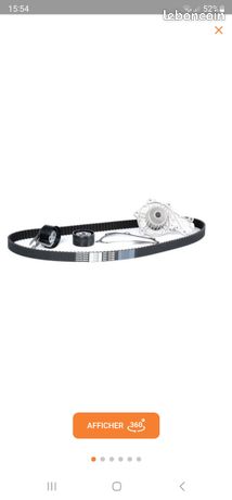 Kit sauf courroie galets tendeur + enrouleur + pompe à eau pièces psa 206 207 1007 107 c3 c2 c1 ford