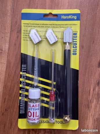 Kit de coupe verre avec de lhuile de coupe