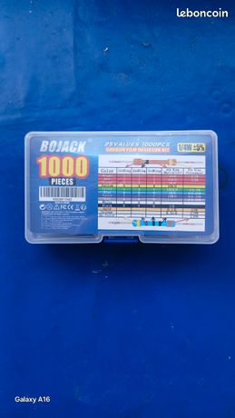 Kit de résistances 1 Ohm 1 m Ohm 1/4 W Film carbone Resistor