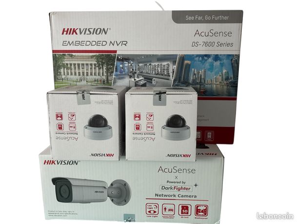 Kit de Vidéosurveillance IP Acusense Hikvision 4MP