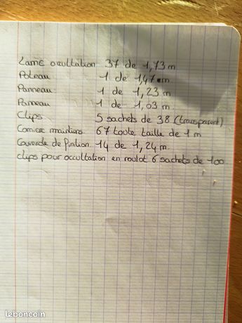 Kit occultant panneau rigide