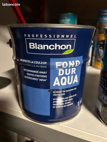 Kit parquet Blanchon professionnel Fond Dur Aqua 25 L + Vitrificateur 5 L neuf
