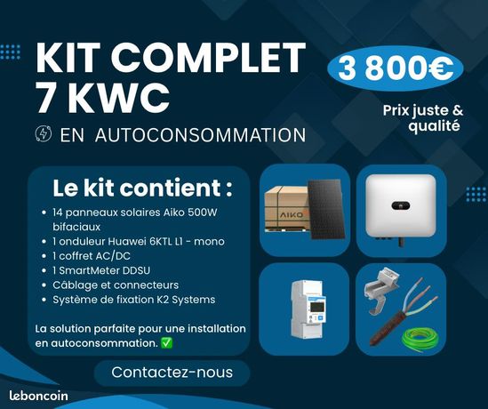 Kit solaire photovoltaïque Huawei 7 kWc‍⁭⁯⁮⁪⁪⁪⁭⁭⁮⁫⁪⁮⁠⁮